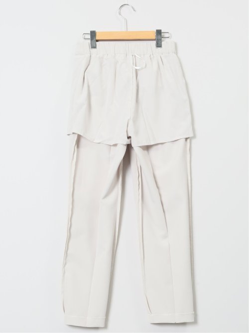 ダブルクロス テーパードパンツ ライトグレー(セットアップ可能)