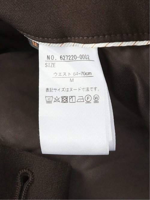 ダブルクロス テーパードパンツ 茶(セットアップ可能)