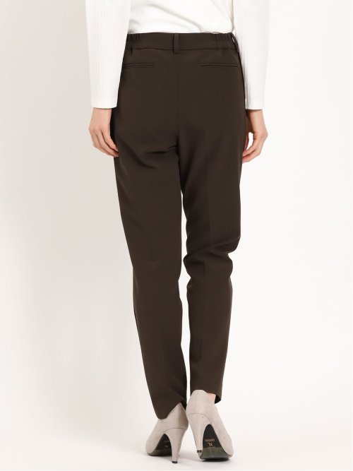 ダブルクロス テーパードパンツ 茶(セットアップ可能)