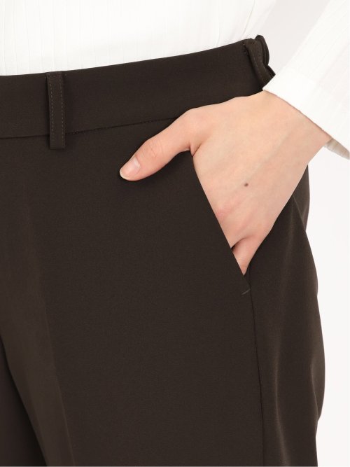 ダブルクロス テーパードパンツ 茶(セットアップ可能)