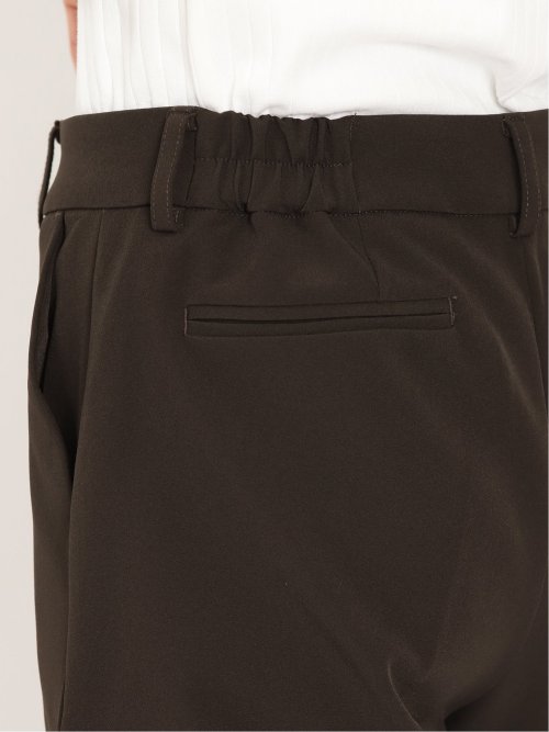 ダブルクロス テーパードパンツ 茶(セットアップ可能)