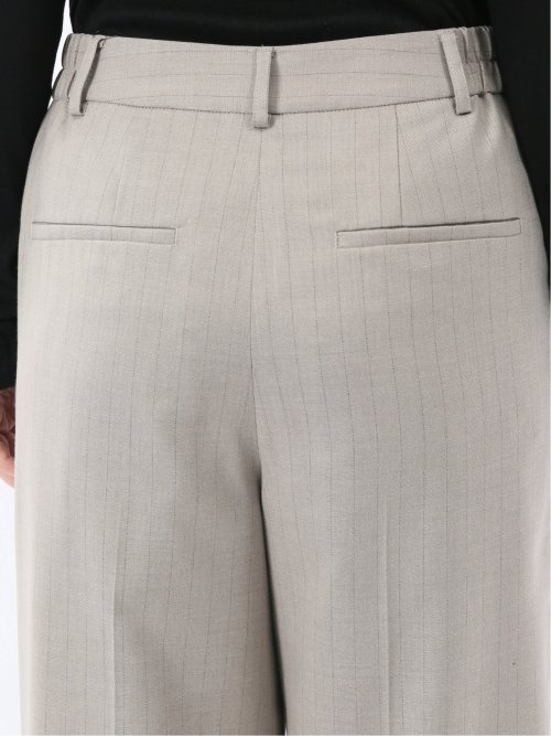 ビリーストライプ ワイドパンツ ベージュ(セットアップ可能)