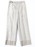 ビリーストライプ ワイドパンツ ベージュ(セットアップ可能)