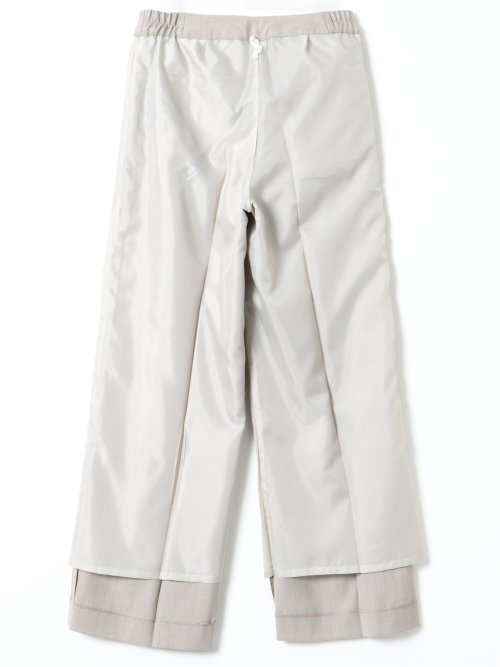 ビリーストライプ ワイドパンツ ベージュ(セットアップ可能)