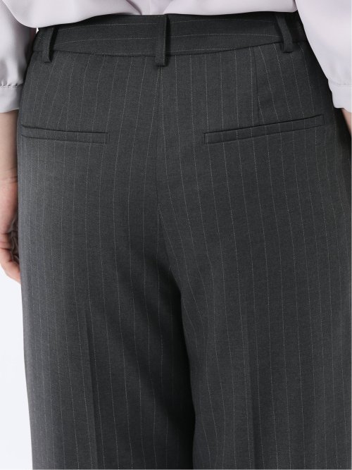 ビリーストライプ ワイドパンツ グレー(セットアップ可能)