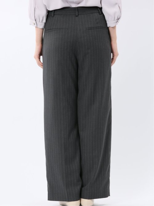 ビリーストライプ ワイドパンツ グレー(セットアップ可能)