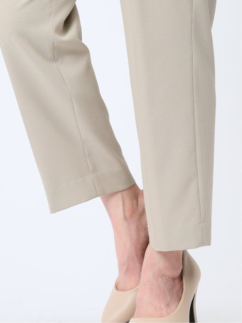 シアサッカー テーパードパンツ ベージュ(セットアップ可能)