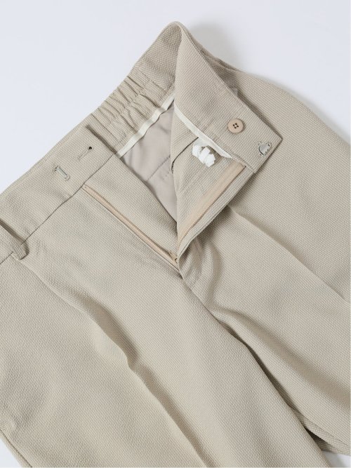 シアサッカー テーパードパンツ ベージュ(セットアップ可能)