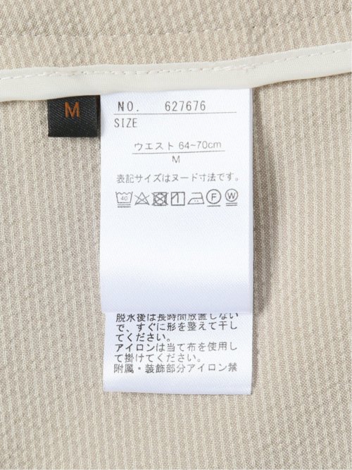 シアサッカー テーパードパンツ ベージュ(セットアップ可能)