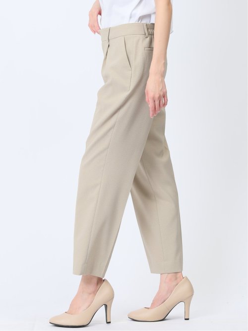 シアサッカー テーパードパンツ ベージュ(セットアップ可能)