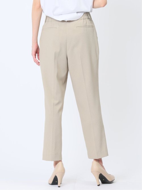 シアサッカー テーパードパンツ ベージュ(セットアップ可能)