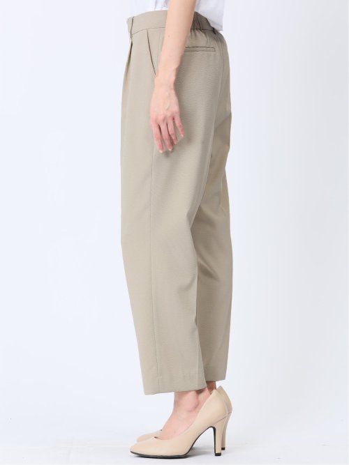 シアサッカー テーパードパンツ ベージュ(セットアップ可能)