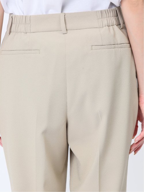 シアサッカー テーパードパンツ ベージュ(セットアップ可能)