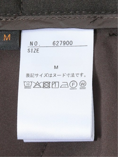 ウェザーストレッチウォッシャブル ワイドパンツ こげ茶(セットアップ可能)