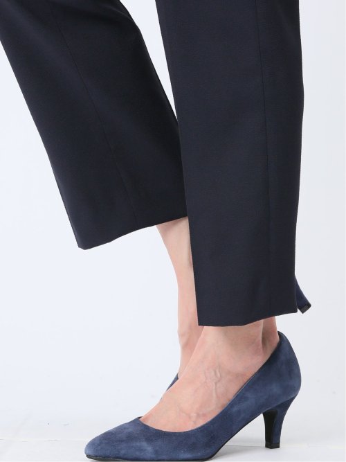 シアサッカー テーパードパンツ 紺(セットアップ可能)