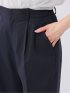 ウェザーストレッチウォッシャブル ワイドパンツ 紺(セットアップ可能)