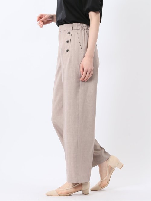 【関税込み】Yuzefi ベージュ クラシック ワイドパンツ ORIGINAL) ツータックワイドパンツ(beige) | ファッション通販