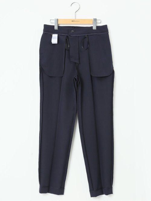 ダブルクロス テーパードパンツ 紺(セットアップ可能)