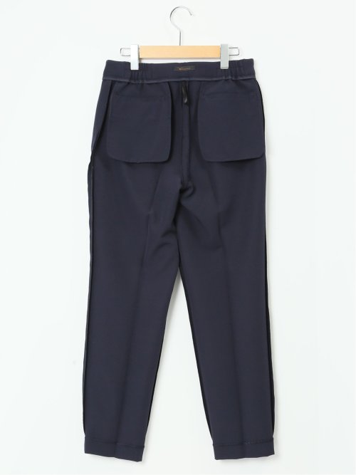 ダブルクロス テーパードパンツ 紺(セットアップ可能)