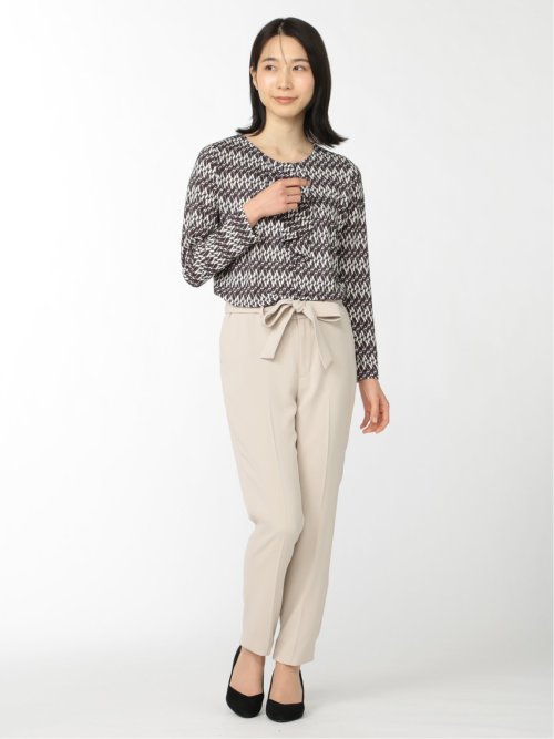 ダブルクロス テーパードパンツ ベージュ(セットアップ可能)(S 33