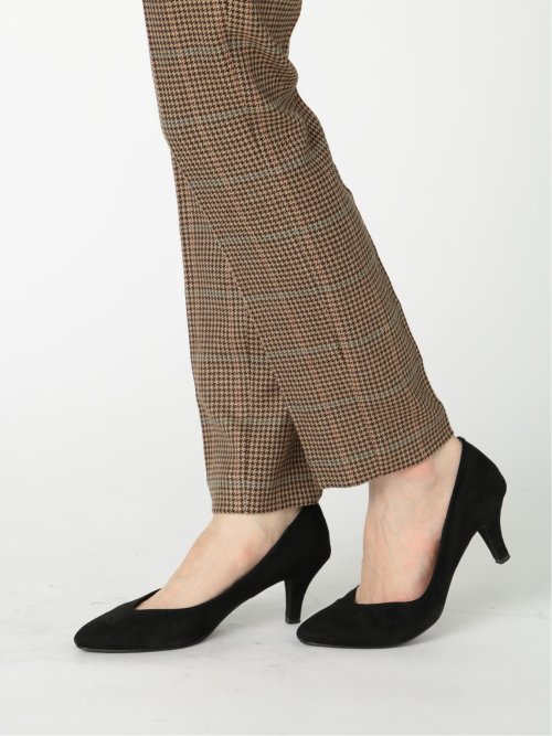 ツムギート テーパードパンツ チェック茶(セットアップ可能)