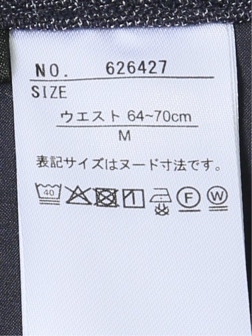 スラックス レディース ビジネス セットアップ可能 裾上げ済み ストレッチ ウォッシャブル テーパード グレンチェック 紺