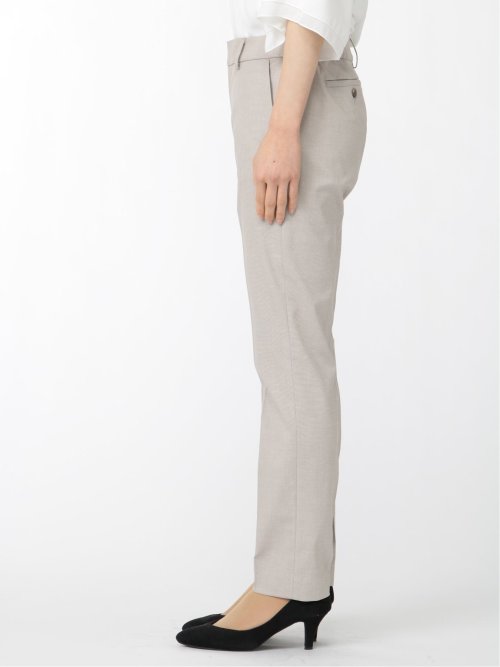 綿麻シャーク テーパードパンツ ベージュ(セットアップ可能)