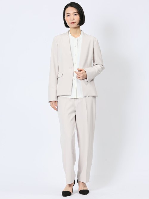 ダブルクロス セミワイドパンツ ライトグレー(セットアップ可能)