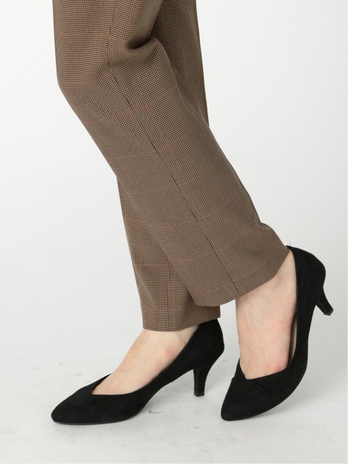 ガンクラブチェック テーパードパンツ 茶(セットアップ可能)