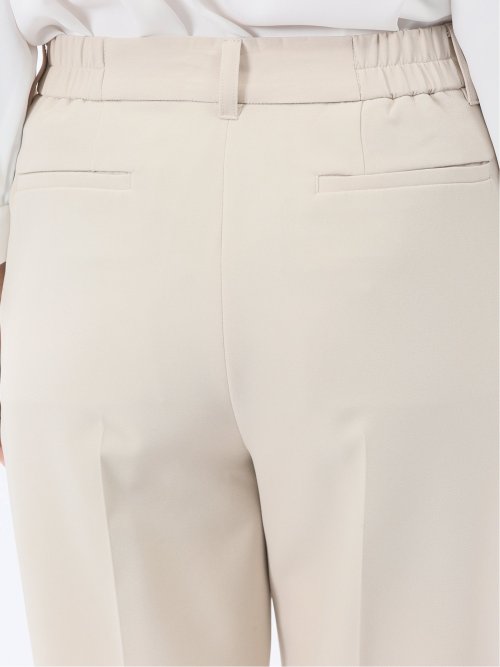 ダブルクロス テーパードパンツ ベージュ(セットアップ可能)