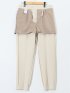 ダブルクロス テーパードパンツ ベージュ(セットアップ可能)
