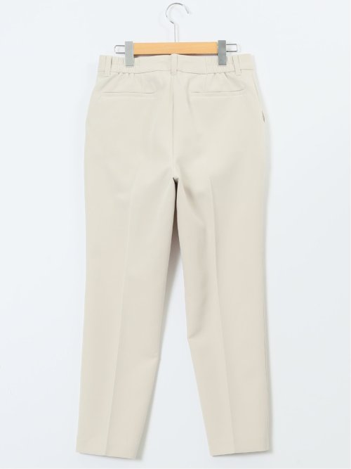 定価24970円 新品タグ付 23区ゴルフ キレイめテーパードパンツ ベージュM ダブルクロス テーパードパンツ ベージュ(セットアップ可能)(S 33