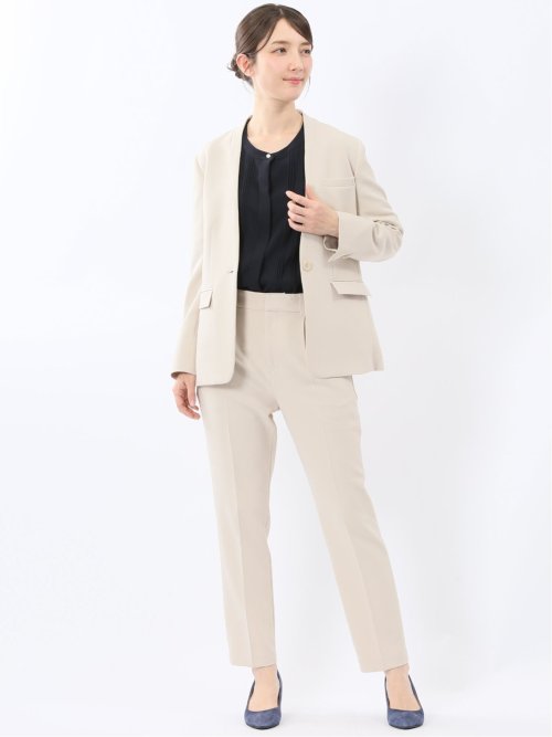 ダブルクロス テーパードパンツ ベージュ(セットアップ可能)