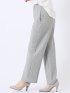 リネン調 シャーク ワイド パンツ(セットアップ可能)