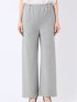 リネン調 シャーク ワイド パンツ(セットアップ可能)