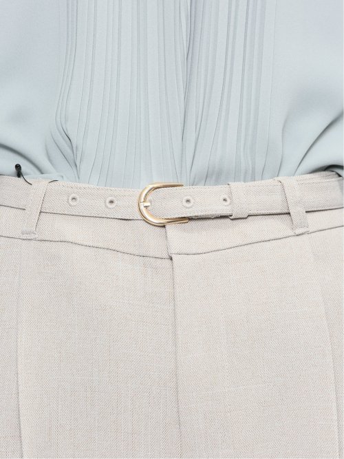 ストレッチウォッシャブル シャーク テーパードパンツ ベージュ(セットアップ可能)