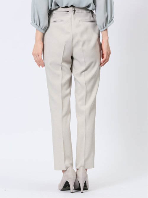 ストレッチウォッシャブル シャーク テーパードパンツ ベージュ(セットアップ可能)