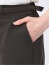 ストレッチウォッシャブル サッカー テーパードパンツ こげ茶(セットアップ可能)