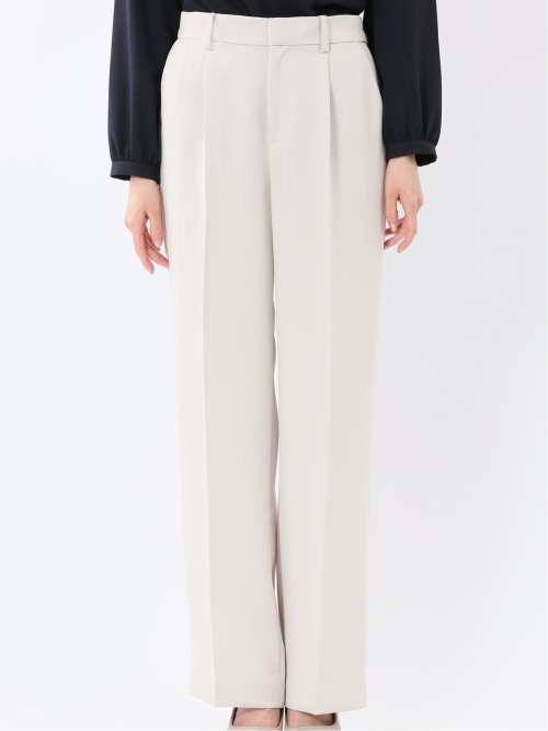 トリアセライク ワイドパンツ ライトグレー(セットアップ可能)