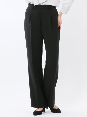 トリアセライク ワイドパンツ 黒(セットアップ可能)