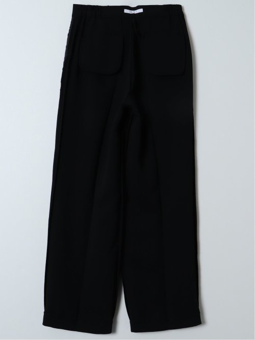 トリアセライク ワイドパンツ 黒(セットアップ可能)