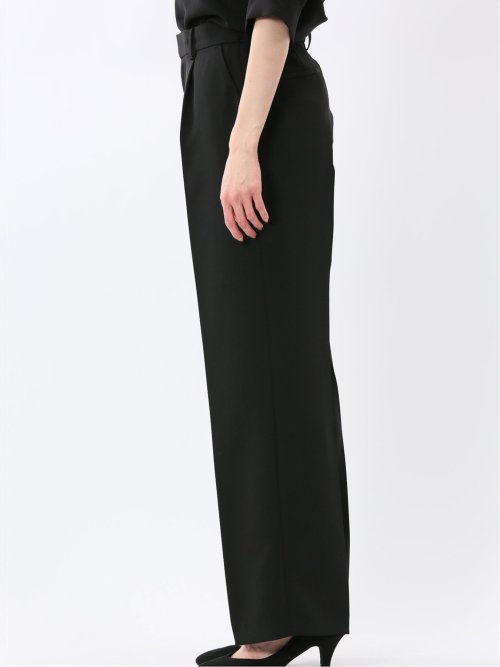 トリアセライク ワイドパンツ 黒(セットアップ可能)