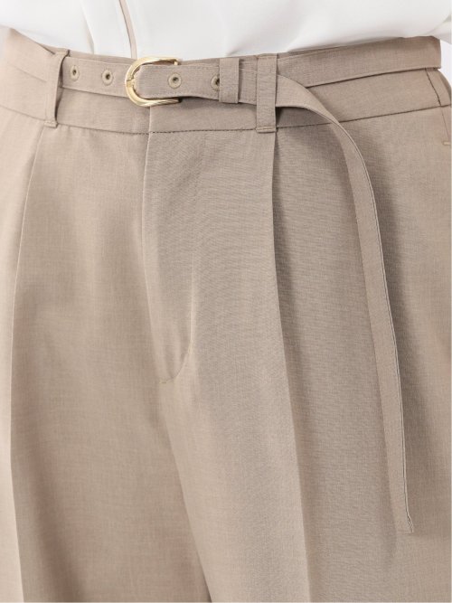 ウェザークロス テーパードパンツ ベージュ(セットアップ可能)