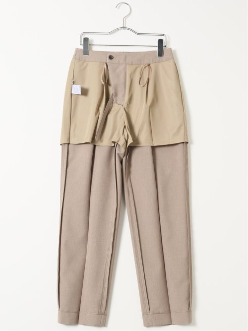 ウェザークロス テーパードパンツ ベージュ(セットアップ可能)