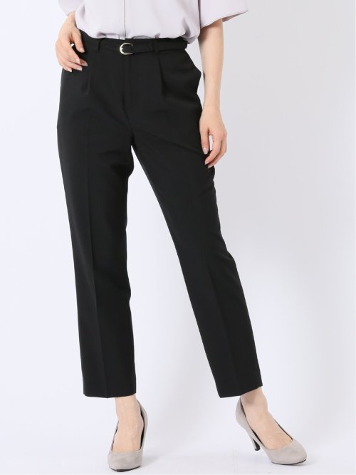 ウェザークロス テーパードパンツ 黒(セットアップ可能)