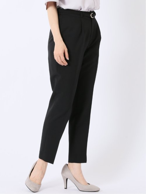 ウェザークロス テーパードパンツ 黒(セットアップ可能)