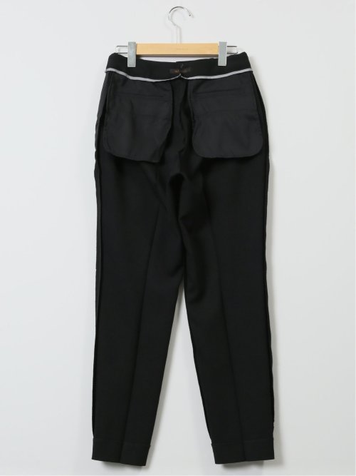 ウーリッシュ テーパードパンツ 黒(セットアップ可能)