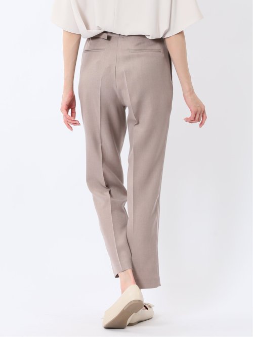 ストレッチウォッシャブル テーパードパンツ ベージュ(セットアップ可能)