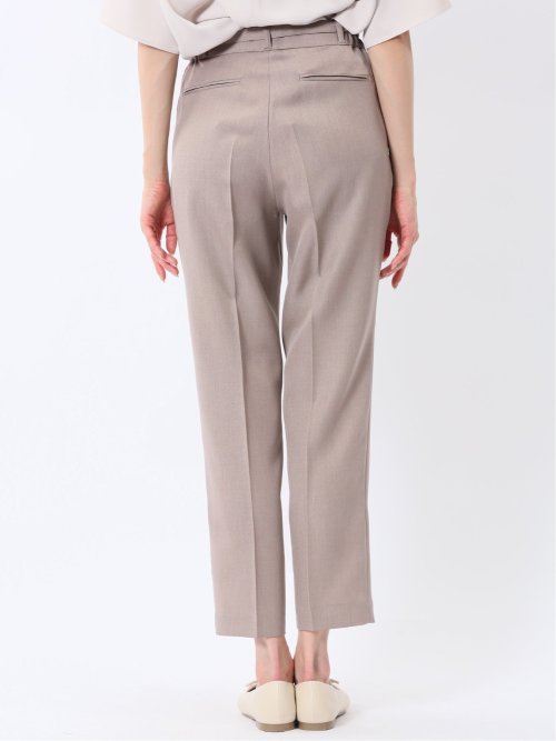 ストレッチウォッシャブル テーパードパンツ ベージュ(セットアップ可能)