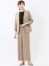 ウェザークロス ワイドパンツ ベージュ(セットアップ可能)